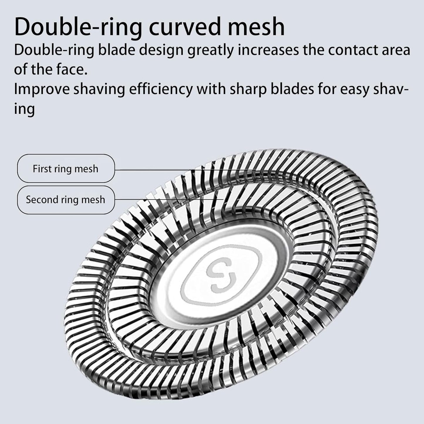 Mini Portable Electric Shaver for Men 2 Head Travel Shaver Magnetic Shaving Head Dry Wet Close Shave USB-C Rechargeable Razor for Home, Office, Car, Gifts (Orange)